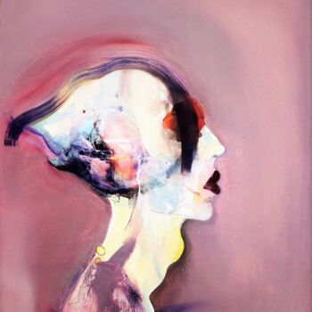 Картина под названием "Oscillation" - Daniel Derderian, Подлинное произведение искусства, Масло Установлен на Деревянная рам…