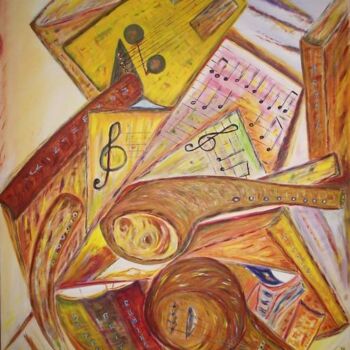 Malerei mit dem Titel "Le Sofar" von Daniel Dr. El Dan (Mdaniel), Original-Kunstwerk, Öl