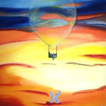 Painting titled "Ballon" by Daniel Dr. El Dan (Mdaniel), Original Artwork, Oil