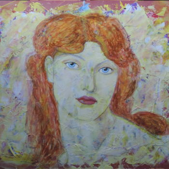 Painting titled "La  Ghirlandata" by Daniel Dumetz, Original Artwork, Acrylic
