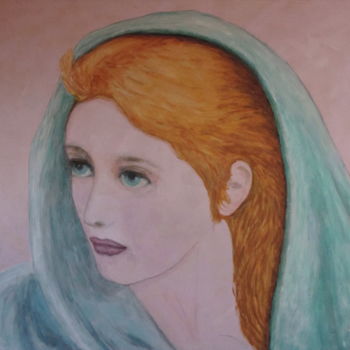 Ζωγραφική με τίτλο "Angela" από Daniel Dumetz, Αυθεντικά έργα τέχνης, Ακρυλικό