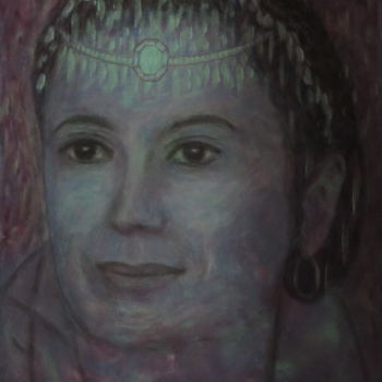 Peinture intitulée "La reine de Saba" par Daniel Dumetz, Œuvre d'art originale, Acrylique