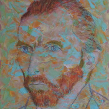Peinture intitulée "Hommage à Van Gogh" par Daniel Dumetz, Œuvre d'art originale, Acrylique