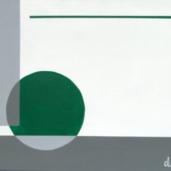 Pintura titulada "Vert de Gris" por Daniel Groll, Obra de arte original, Oleo