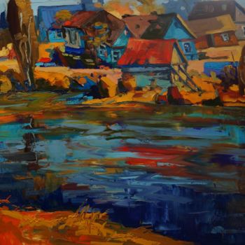 Painting titled "Moje Podlasie - Oct…" by Daniel Gromacki, Original Artwork, Oil