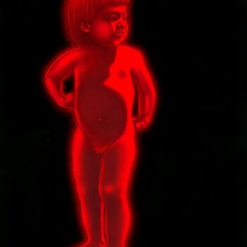 Pintura intitulada "Bébé" por Daniel Jègoû, Obras de arte originais