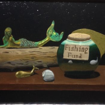 Malerei mit dem Titel "Mikey V Nuatical" von Flatty, Original-Kunstwerk, Öl