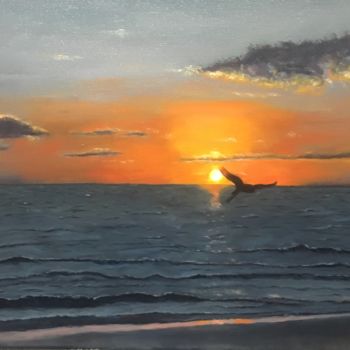 Painting titled "Sarasota Sunset" by Flatty, Original Artwork