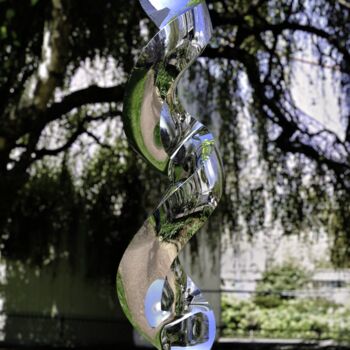 Sculpture titled "Continuum#4" by Daniel Kei Wo, Original Artwork, Stainless Steel