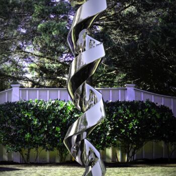 Sculpture intitulée "Continuum#9" par Daniel Kei Wo, Œuvre d'art originale, Acier inoxydable