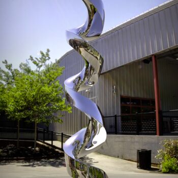 Скульптура под названием "Continuum#10" - Daniel Kei Wo, Подлинное произведение искусства, Нержавеющая сталь