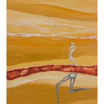 Pintura titulada "Mer en fuite" por Daniel Lalonde, Obra de arte original