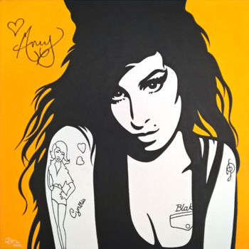 Peinture intitulée "Amy Winehouse (STAR…" par Daniel Le Page (Dan Ar Pach), Œuvre d'art originale, Acrylique Monté sur Châss…