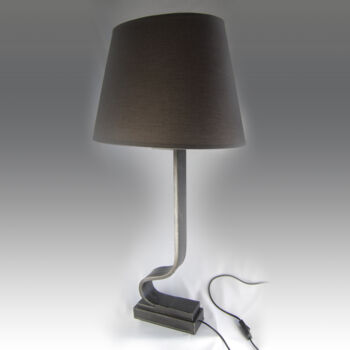 Escultura intitulada "Lampe de bureau" por Daniel Le Piouff, Obras de arte originais, Metais