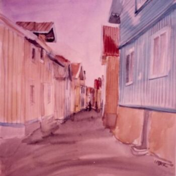 Painting titled "Suède, Gamla stan" by Daniel Lebier, Original Artwork