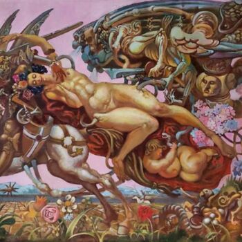 Картина под названием "Girl's Dream" - Daniel Litvinov, Подлинное произведение искусства, Масло