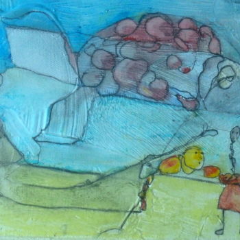 Pintura titulada "Le Merlan verruqueux" por Daniel Palumbo, Obra de arte original, Acrílico