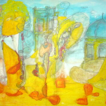 Schilderij getiteld "altea" door Daniel Palumbo, Origineel Kunstwerk, Olie
