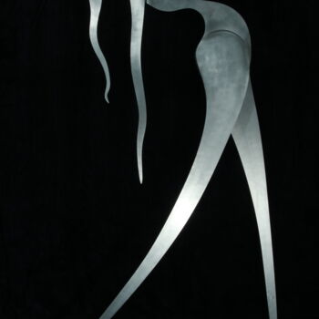 「Souplesse」というタイトルの彫刻 Daniel Perreuによって, オリジナルのアートワーク, 金属