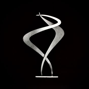 Скульптура под названием "tourbillon" - Daniel Perreu, Подлинное произведение искусства, Нержавеющая сталь