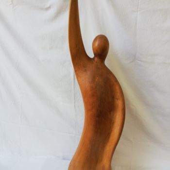 Скульптура под названием "Etre" - Daniel Sachtleben, Подлинное произведение искусства, Дерево
