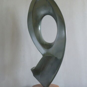 Escultura intitulada "OXYGENE. Dolérite d…" por Daniel Sanchez, Obras de arte originais, Pedra