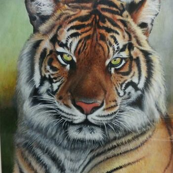 Pittura intitolato "Le Tigre" da Daniel Servant, Opera d'arte originale, Acrilico