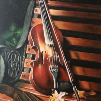 "Un violon sur le ba…" başlıklı Tablo Daniel Servant tarafından, Orijinal sanat, Akrilik