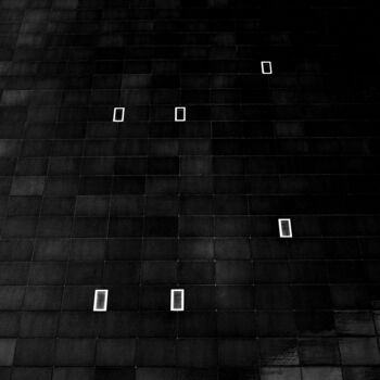 Photographie intitulée "Le Mur Noir" par Daniel Sohier, Œuvre d'art originale, Photographie argentique Monté sur Aluminium