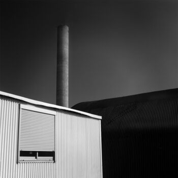 Photography titled "Le Chantier" by Daniel Sohier, Original Artwork, Analog photography Mounted on Aluminium