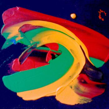 Картина под названием "REVE DE LOUP" - Daniel Toublanc, Подлинное произведение искусства, Масло