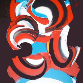 Картина под названием "SANS TITRE 27" - Daniel Toublanc, Подлинное произведение искусства, Масло