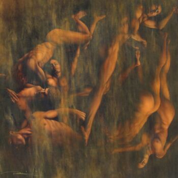 Peinture intitulée "Abyssum" par Daniel Victor, Œuvre d'art originale, Huile