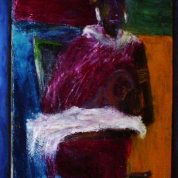Painting titled "Tanzanian Nanny" by Daniel Quinlan, Original Artwork
