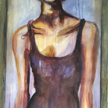 Painting titled "Dimmi chi sono" by Daniela Devincenzi, Original Artwork, Acrylic Mounted on Wood Stretcher frame