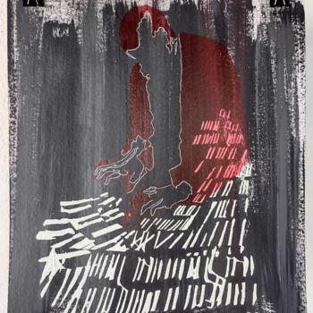 Gravures & estampes intitulée "Tocando" par Daniela Jacobsen Trindade, Œuvre d'art originale, Crayon
