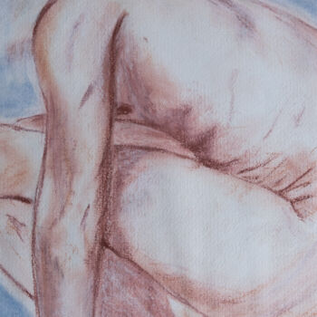 Painting titled "a body" by Daniela Silva, Original Artwork, Pastel
