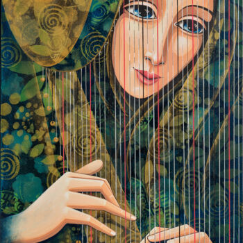 Painting titled "Le corde dell'anima" by Daniela Prezioso Einwaller, Original Artwork, Acrylic