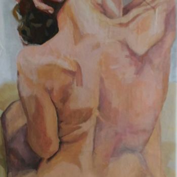 Painting titled "Schiena" by Daniela Di Costanzo, Original Artwork, Acrylic
