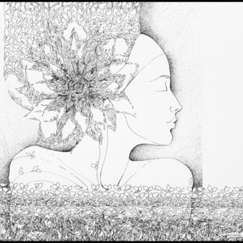 Drawing titled "The sweet smell of…" by Daniela Huhurez, Original Artwork, Other