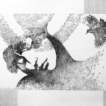 Drawing titled "Dream" by Daniela Huhurez, Original Artwork