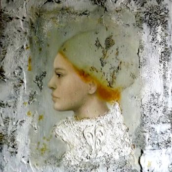 Painting titled "Profil" by Daniela Jandova, Original Artwork