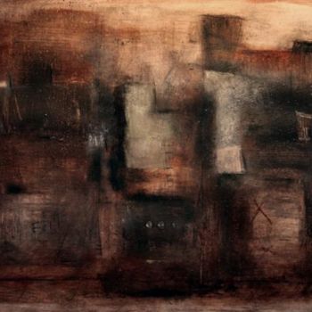 Painting titled ""TOWN211"" by Daniela Rumini, Original Artwork