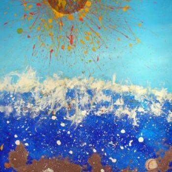 Painting titled "Il mare" by Daniela Viglioglia, Original Artwork