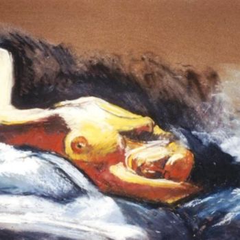 Painting titled "Eclairage frisant" by Kévin Blot, Original Artwork, Oil