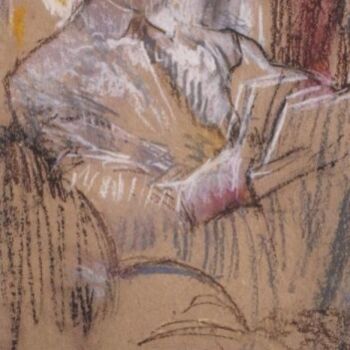 Peinture intitulée "L'homme assis" par Kévin Blot, Œuvre d'art originale, Autre