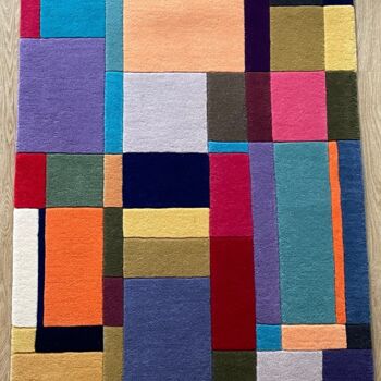 Textilkunst mit dem Titel "My Hommage to Doesb…" von Daniel Buchner, Original-Kunstwerk, Tapisserie