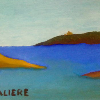Painting titled "Una marina" by Daniele Lorizio, Original Artwork, Oil