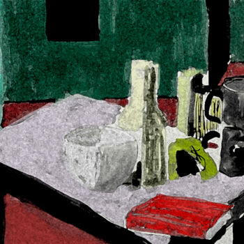 Digitale Kunst getiteld ""La cena della cust…" door Daniele Milani, Origineel Kunstwerk