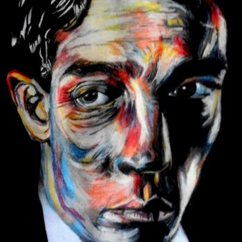 Рисунок под названием "MUTED" - Daniele Zaggia, Подлинное произведение искусства, Цветные карандаши